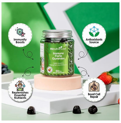 NeutraLeaf Immune Forte Gummies Mixed Berries