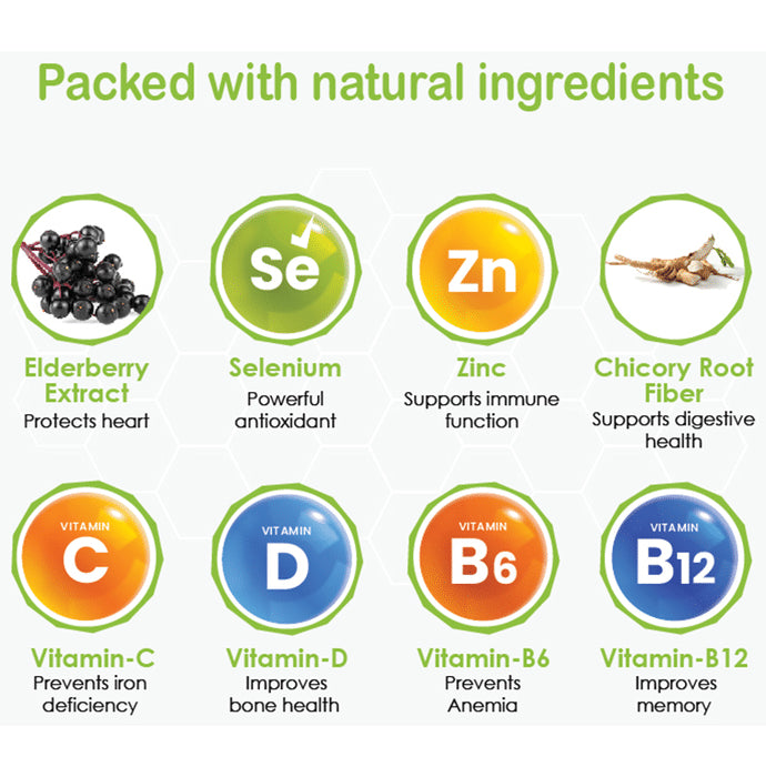 NeutraLeaf Immune Forte Gummies Mixed Berries