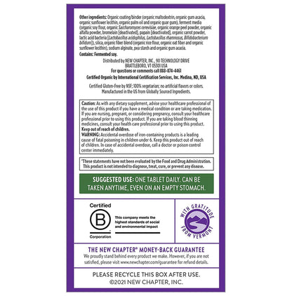 New Chapter One Daily Every Woman's Multivitamin Vegetarian Tablet