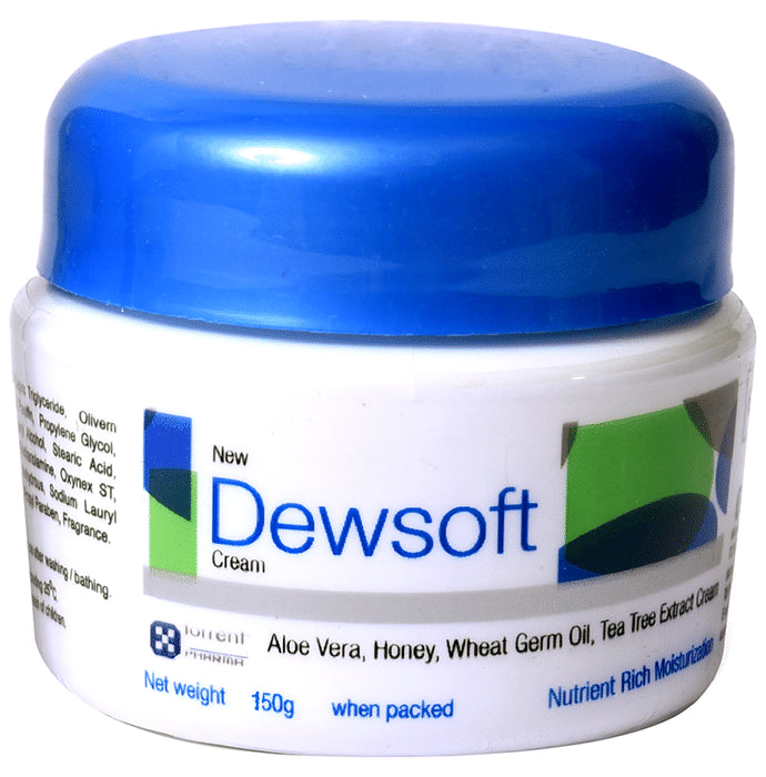 New Dewsoft Nutrient Rich Moisturiser Cream | With Aloe Vera, Honey & Tea Tree Extract