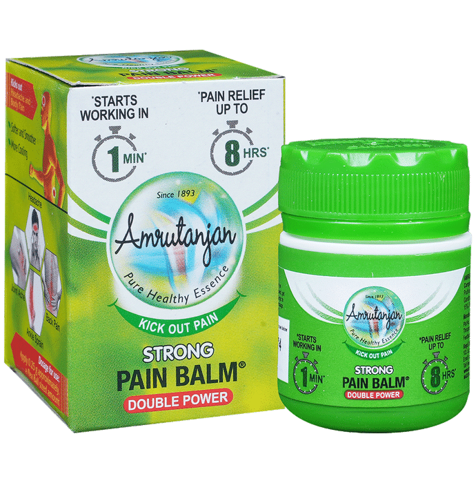Amrutanjan Strong Double Power Pain Balm - Classic Derma