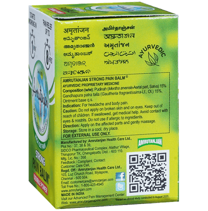 Amrutanjan Strong Double Power Pain Balm