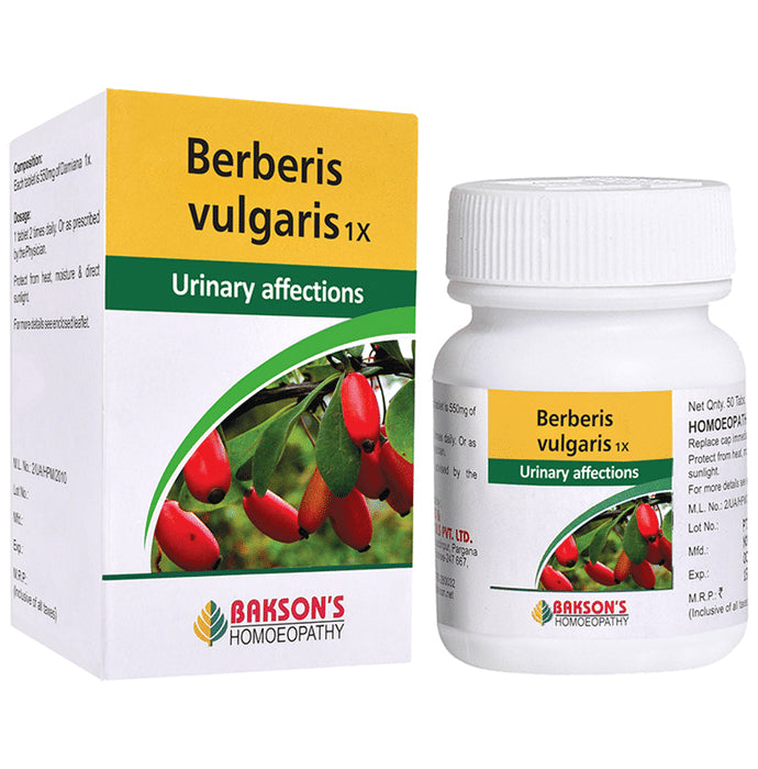 Bakson's Homeopathy Berberis Vulgaris 1X - Classic Derma