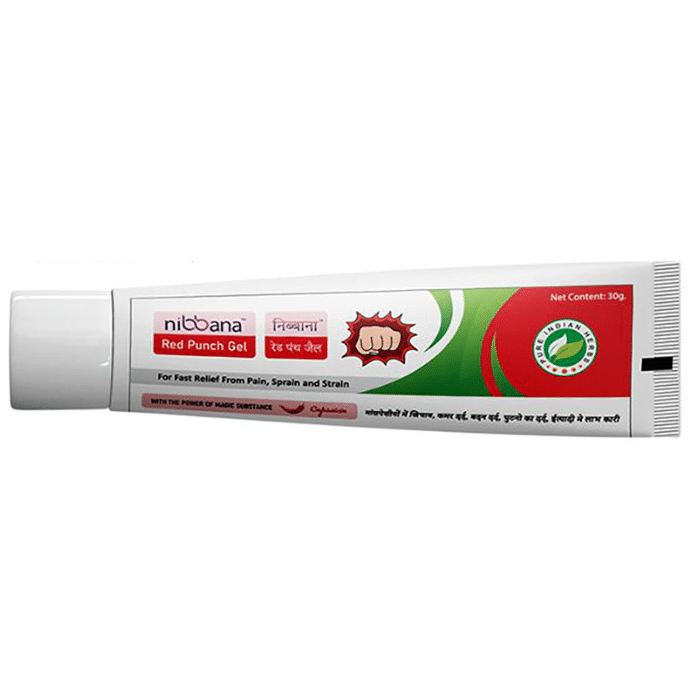 Buy Nibbana Red Punch Gel for Fast Pain Relief Online | Classic Derma ...