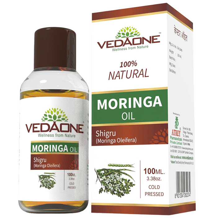 Vedaone 100% Natural Moringa/Shigru Oil - Classic Derma