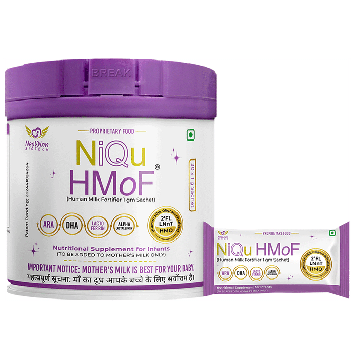 NiQu HMoF Human Milk Fortifier Sachet (1gm Each) - Classic Derma
