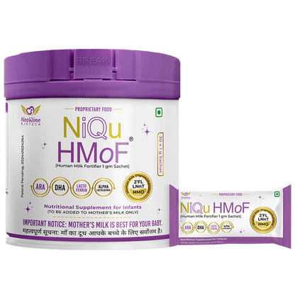 NiQu HMoF Human Milk Fortifier Sachet (1gm Each) - Classic Derma