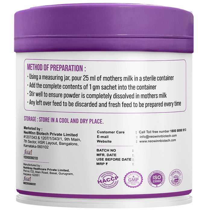 NiQu HMoF Human Milk Fortifier Sachet (1gm Each)