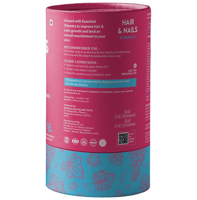 Nirvasa Hair & Nails Gummies (60 Each)