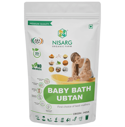 Nisarg Organic Farm Baby Bath Ubtan Powder - Classic Derma