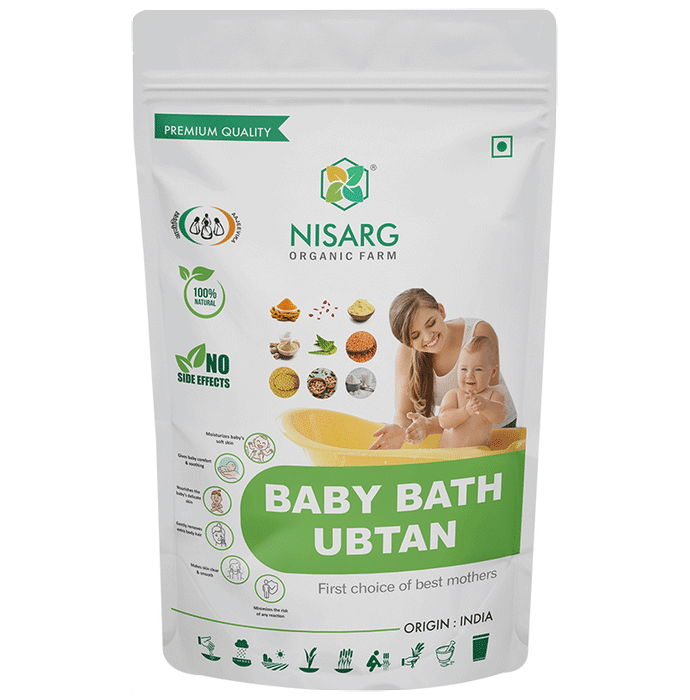 Nisarg Organic Farm Baby Bath Ubtan Powder - Classic Derma