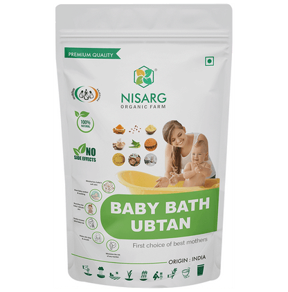 Nisarg Organic Farm Baby Bath Ubtan Powder - Classic Derma