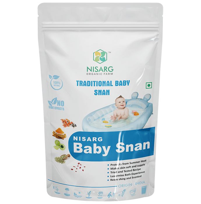 Nisarg Organic Farm Baby Snan Powder - Classic Derma