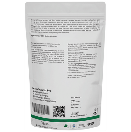Nisarg Organic Farm Bhringraj Powder