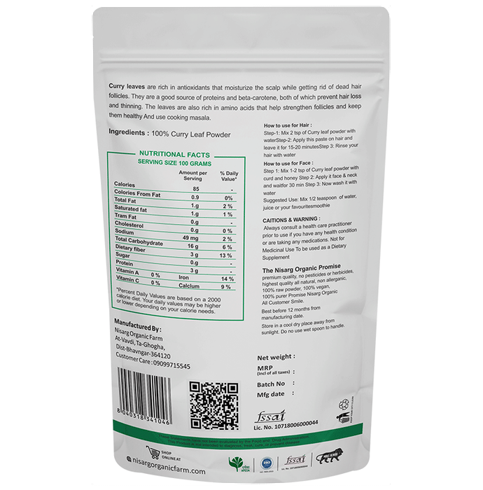 Nisarg Organic Farm Curry Leaf Powder