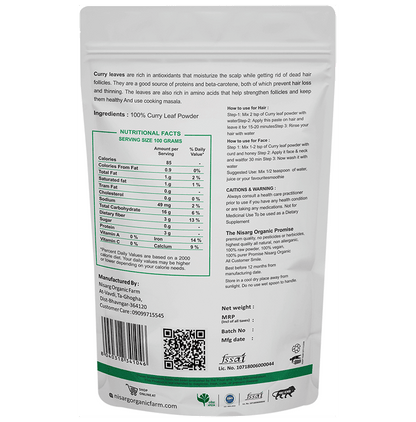 Nisarg Organic Farm Curry Leaf Powder