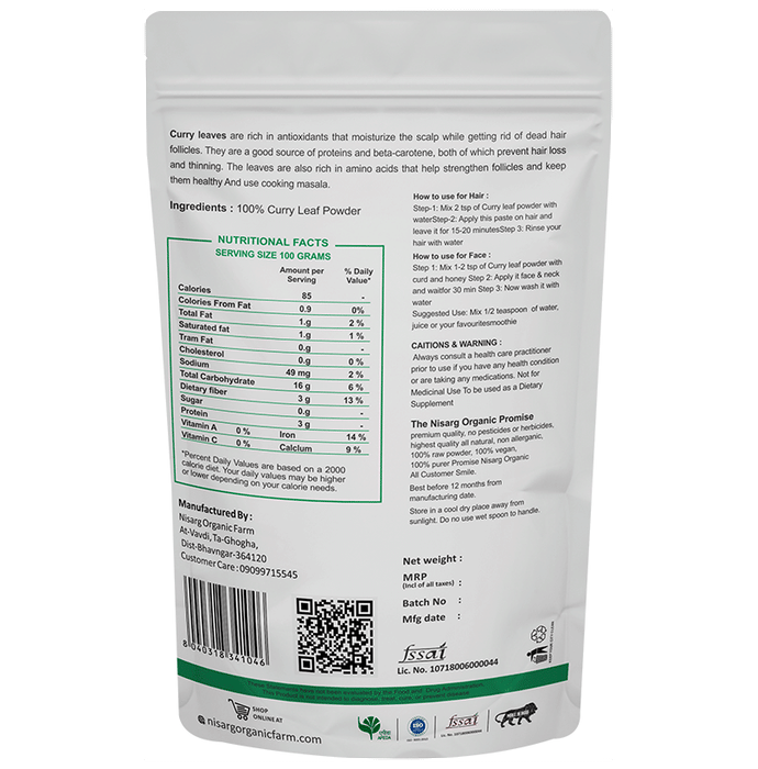 Nisarg Organic Farm Curry Leaf Powder
