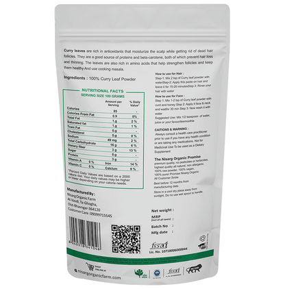 Nisarg Organic Farm Curry Leaf Powder