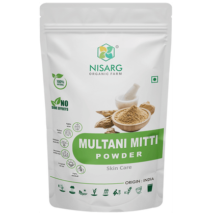 Nisarg Organic Farm Multani Mitti Powder - Classic Derma