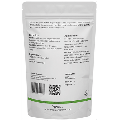 Nisarg Organic Farm Multani Mitti Powder