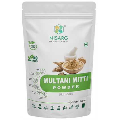 Nisarg Organic Farm Multani Mitti Powder - Classic Derma