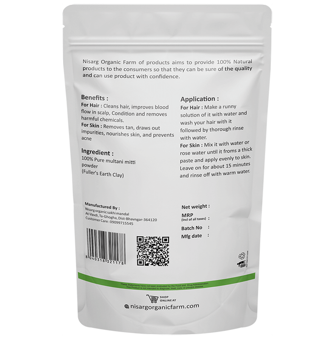 Nisarg Organic Farm Multani Mitti Powder