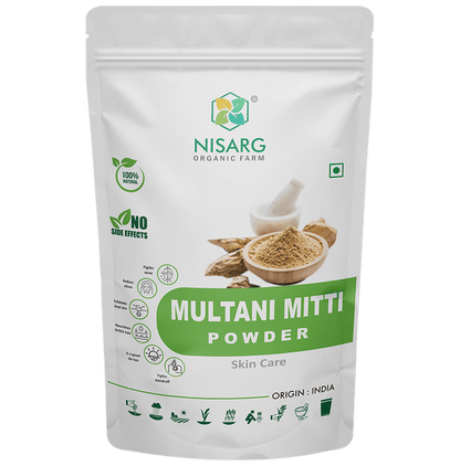 Nisarg Organic Farm Multani Mitti Powder - Classic Derma