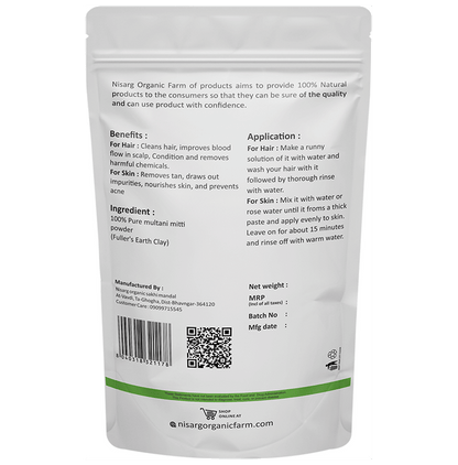 Nisarg Organic Farm Multani Mitti Powder