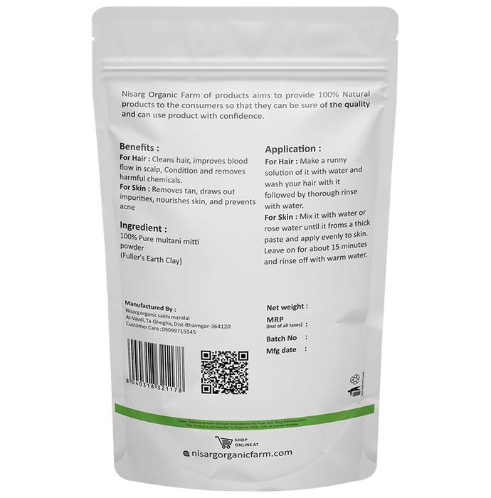 Nisarg Organic Farm Multani Mitti Powder