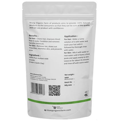 Nisarg Organic Farm Multani Mitti Powder