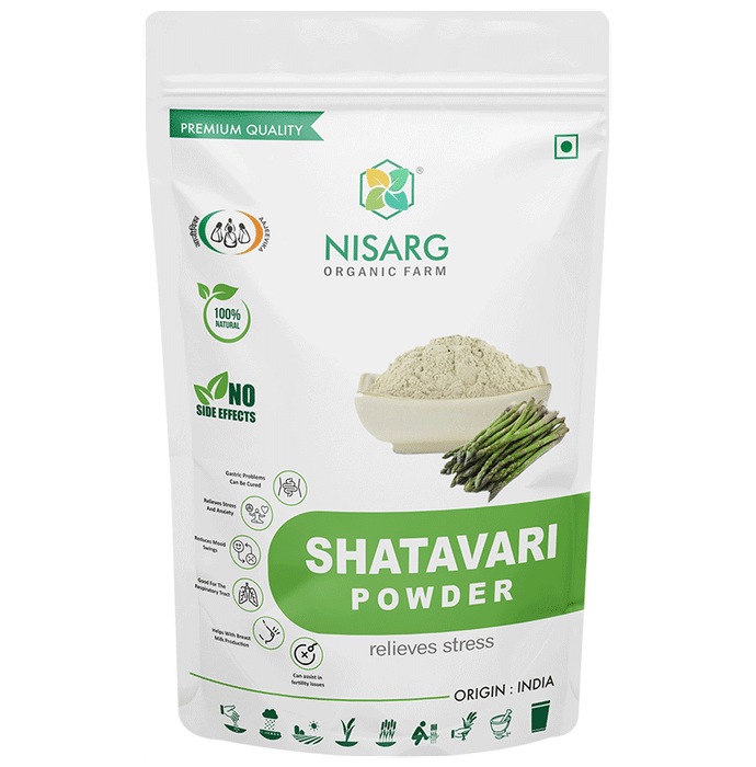 Nisarg Organic Farm Premium Quality Shatavari Powder - Classic Derma