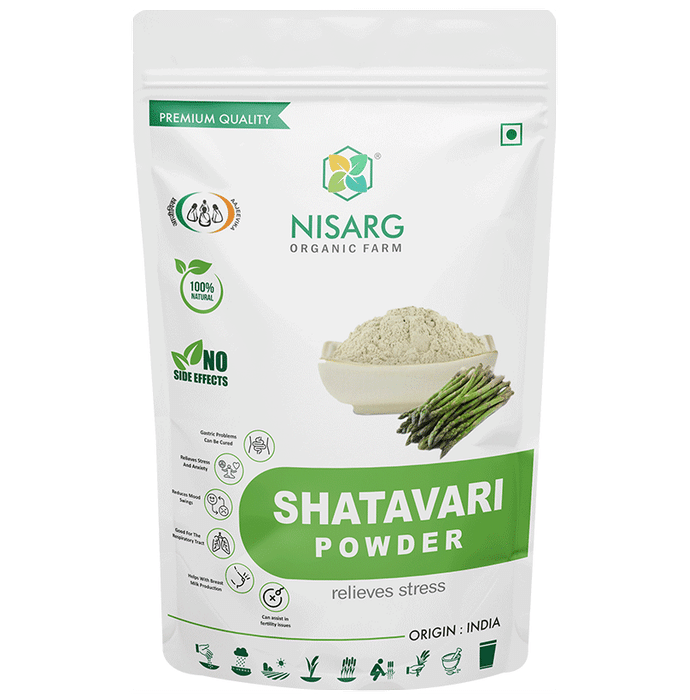Nisarg Organic Farm Premium Quality Shatavari Powder - Classic Derma