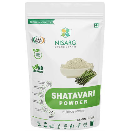 Nisarg Organic Farm Premium Quality Shatavari Powder - Classic Derma
