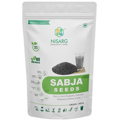 Nisarg Organic Farm Sabja Seeds - Classic Derma