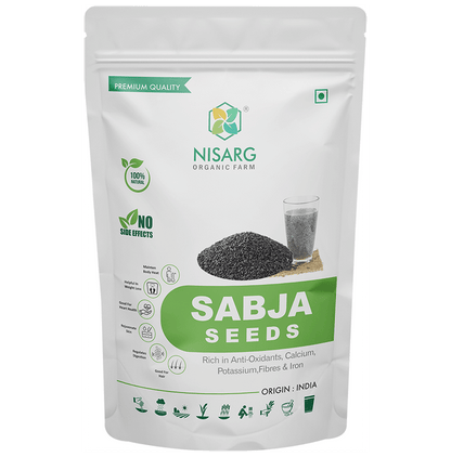 Nisarg Organic Farm Sabja Seeds - Classic Derma
