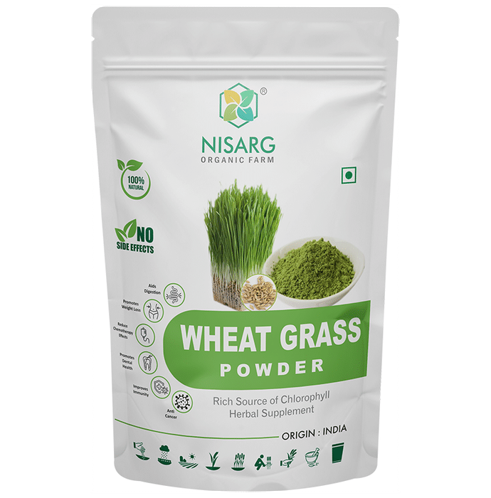 Nisarg Organic Farm Wheat Grass Powder - Classic Derma