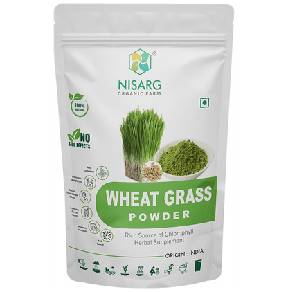 Nisarg Organic Farm Wheat Grass Powder - Classic Derma