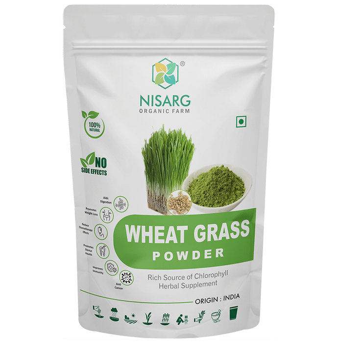 Nisarg Organic Farm Wheat Grass Powder - Classic Derma