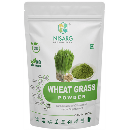 Nisarg Organic Farm Wheat Grass Powder - Classic Derma