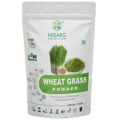 Nisarg Organic Farm Wheat Grass Powder - Classic Derma