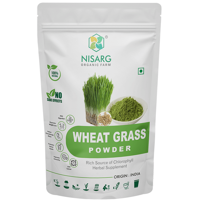 Nisarg Organic Farm Wheat Grass Powder - Classic Derma