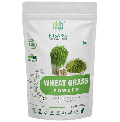 Nisarg Organic Farm Wheat Grass Powder - Classic Derma