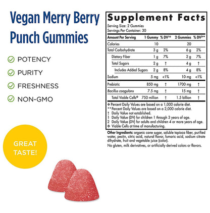 Nordic Naturals Kids Nordicflora Probiotic Gummy