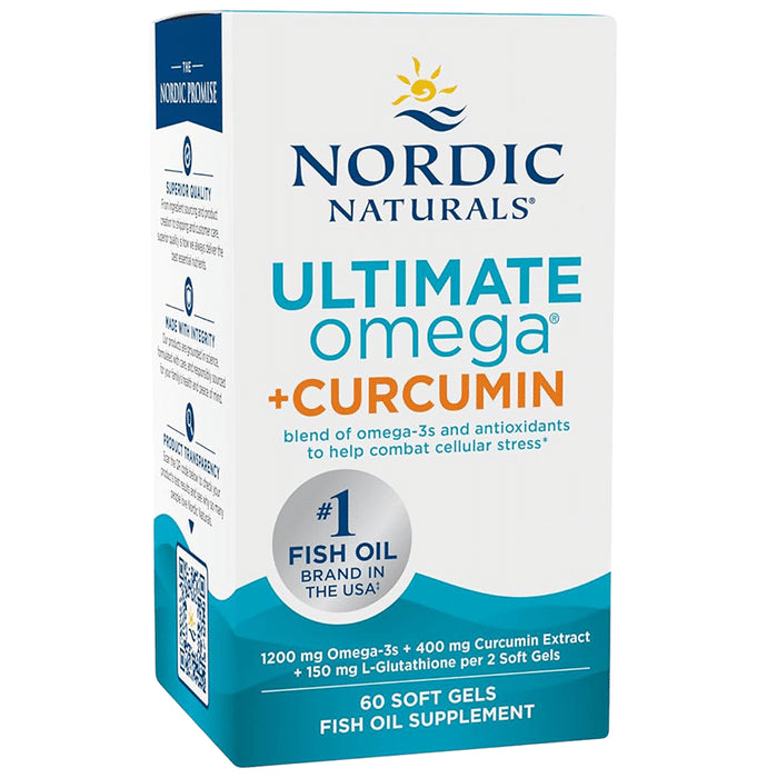 Nordic Naturals Ultimate Omega + Curcumin Softgel - Classic Derma