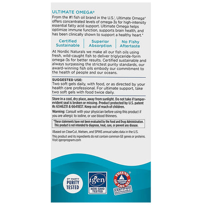 Nordic Naturals Ultimate Omega 1280mg Softgel