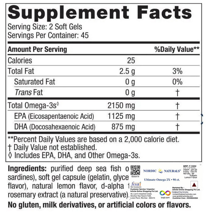 Nordic Naturals Ultimate Omega 2X