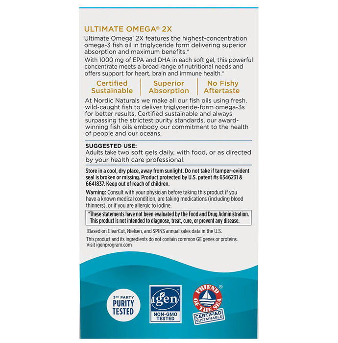 Nordic Naturals Ultimate Omega 2X
