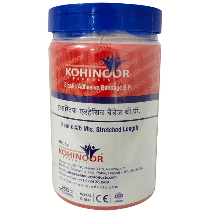 Kohinoor Elastic Adhesive Bandage 10cm x 4m - Classic Derma