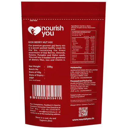 Nourish You Nut Mix Goji Berry