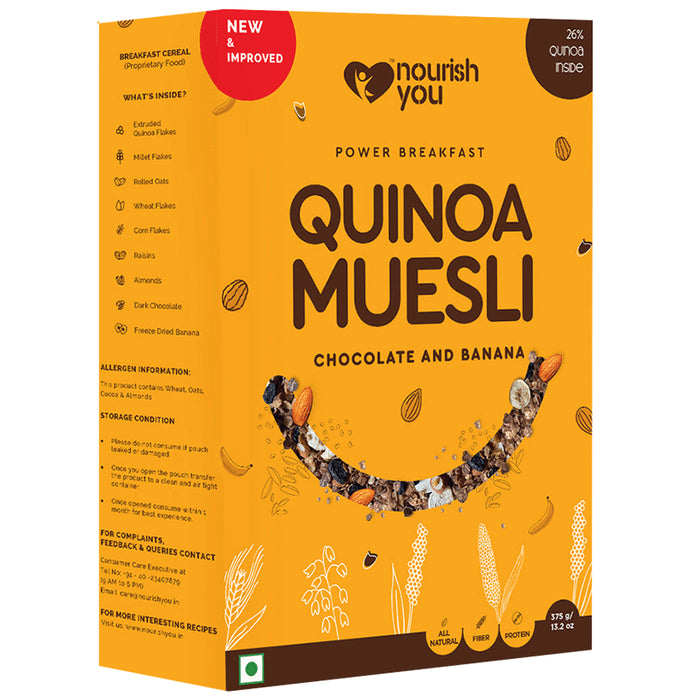 Nourish You Quinoa Muesli - Chocolate - Classic Derma